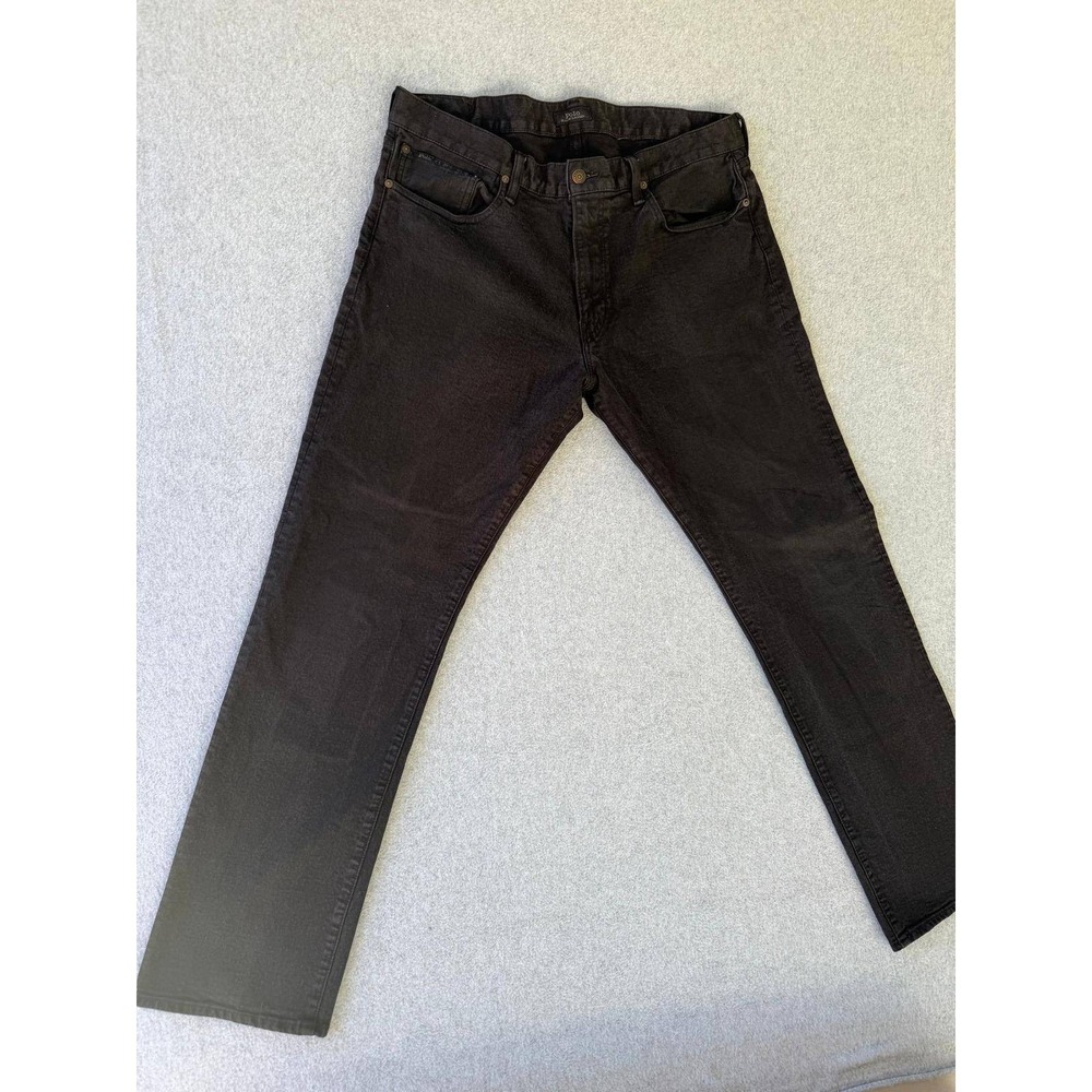 Polo Ralph Lauren Sullivan Slim Stretch Jeans Faded Black 36x34 Mens Denim